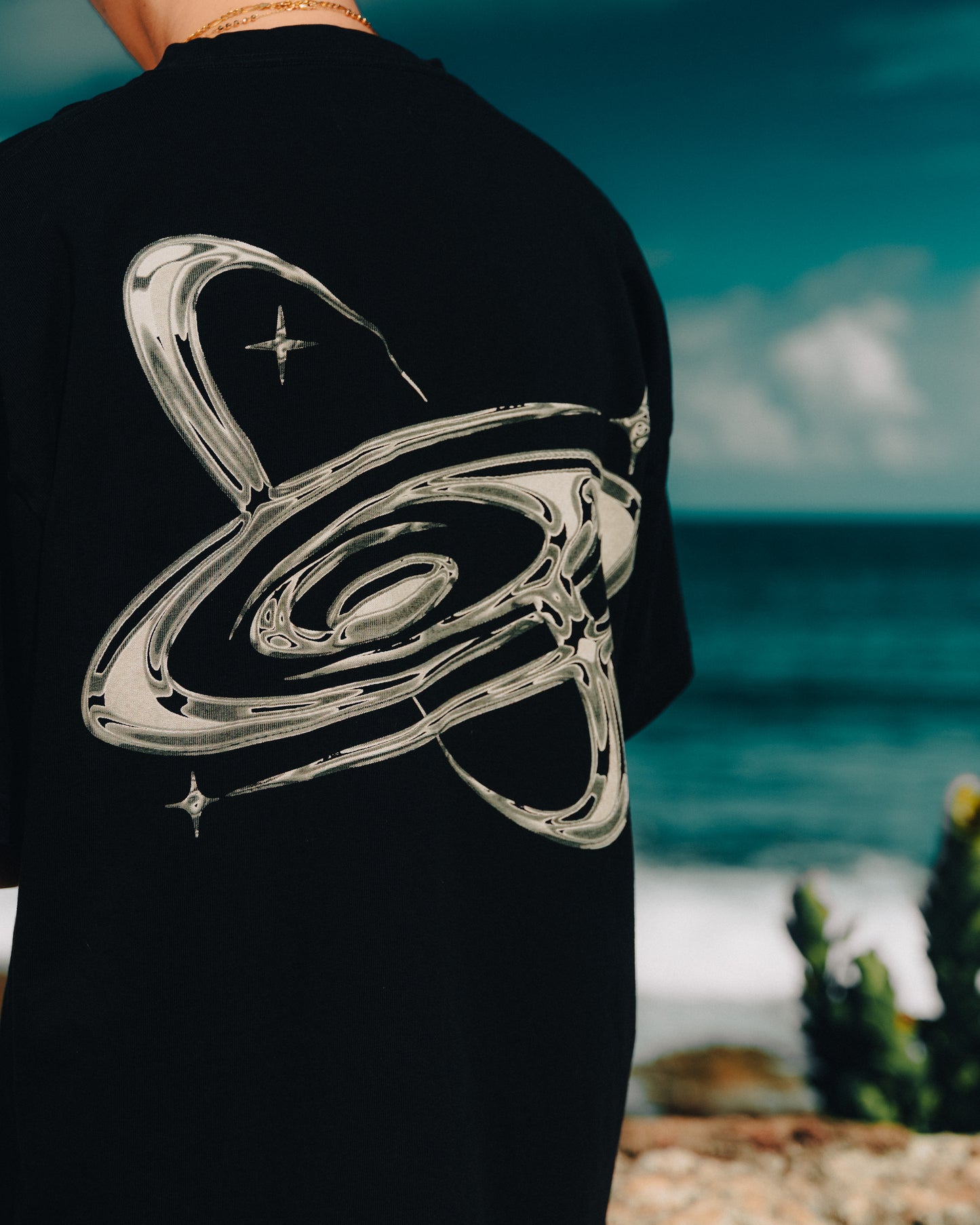 Oversized Vortex T shirt “black”